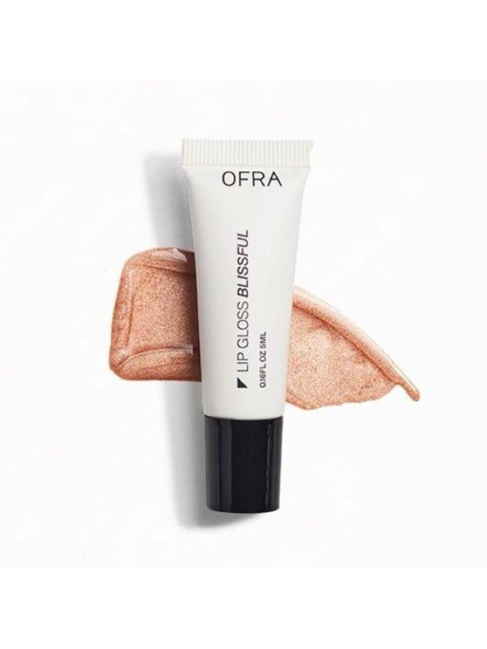 Ofra Cosmetics BLISSFUL Lip Gloss | NEW | Mini 5mL | Rose Gold Shimmer